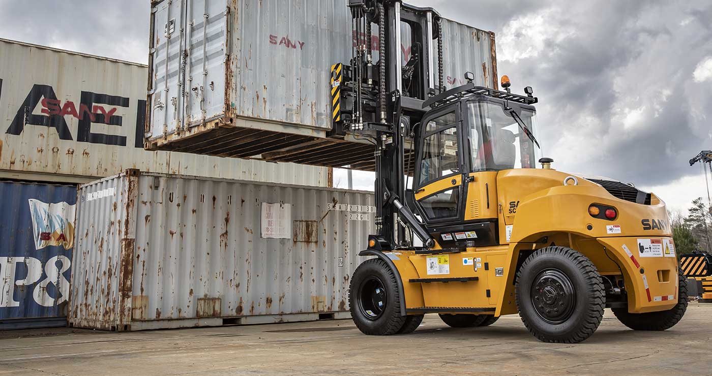 SANY Forklift Truck Lifting Shipping Container