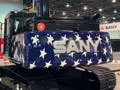 ConExpo 2020 SANY SY215 American Flag