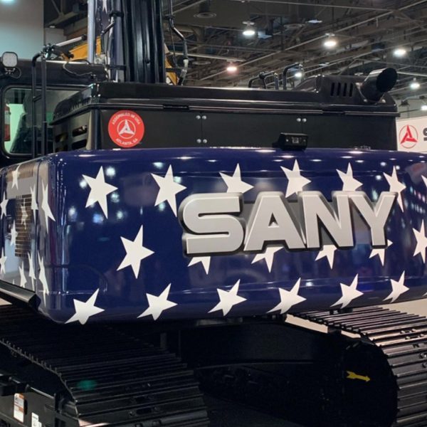 ConExpo 2020 SANY SY215 American Flag