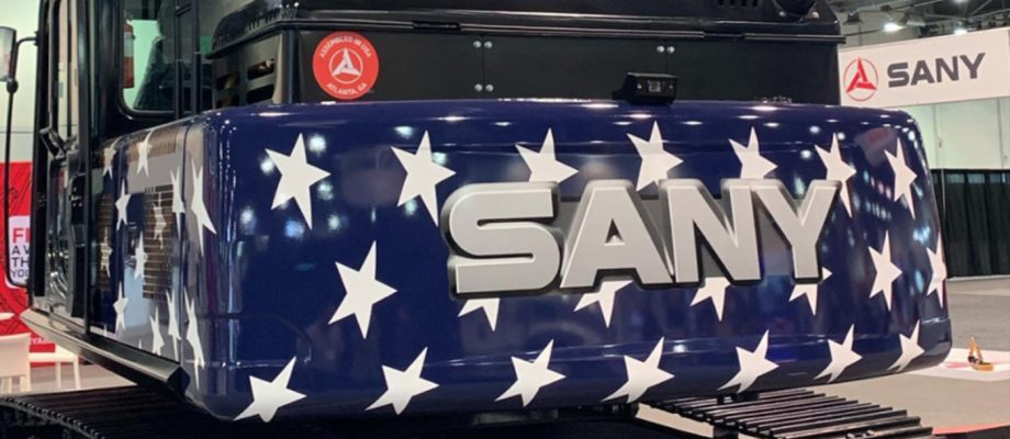 ConExpo 2020 SANY SY215 American Flag